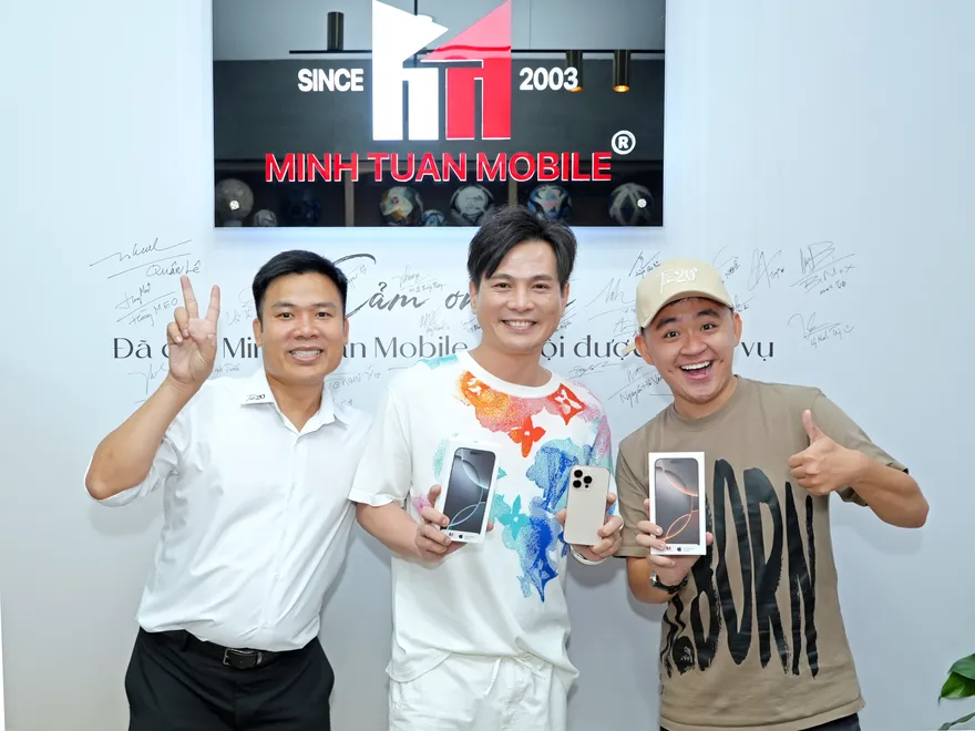 Ca sĩ Lâm Hùng đến Minh Tuấn Mobile sở hữu iPhone 16 Pro