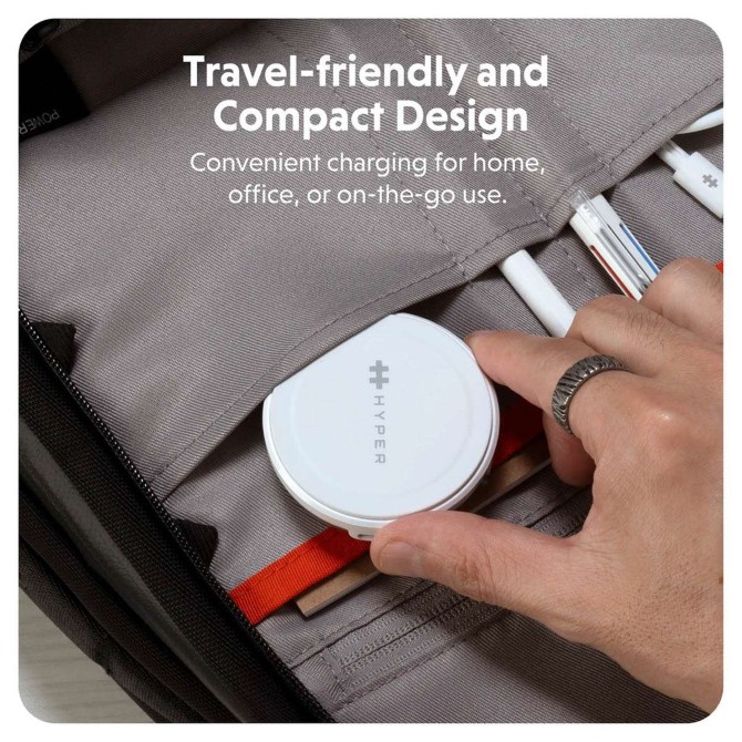 Đế sạc không dây HyperJuice Qi2 2 in 1 Magnetic Charging Stand