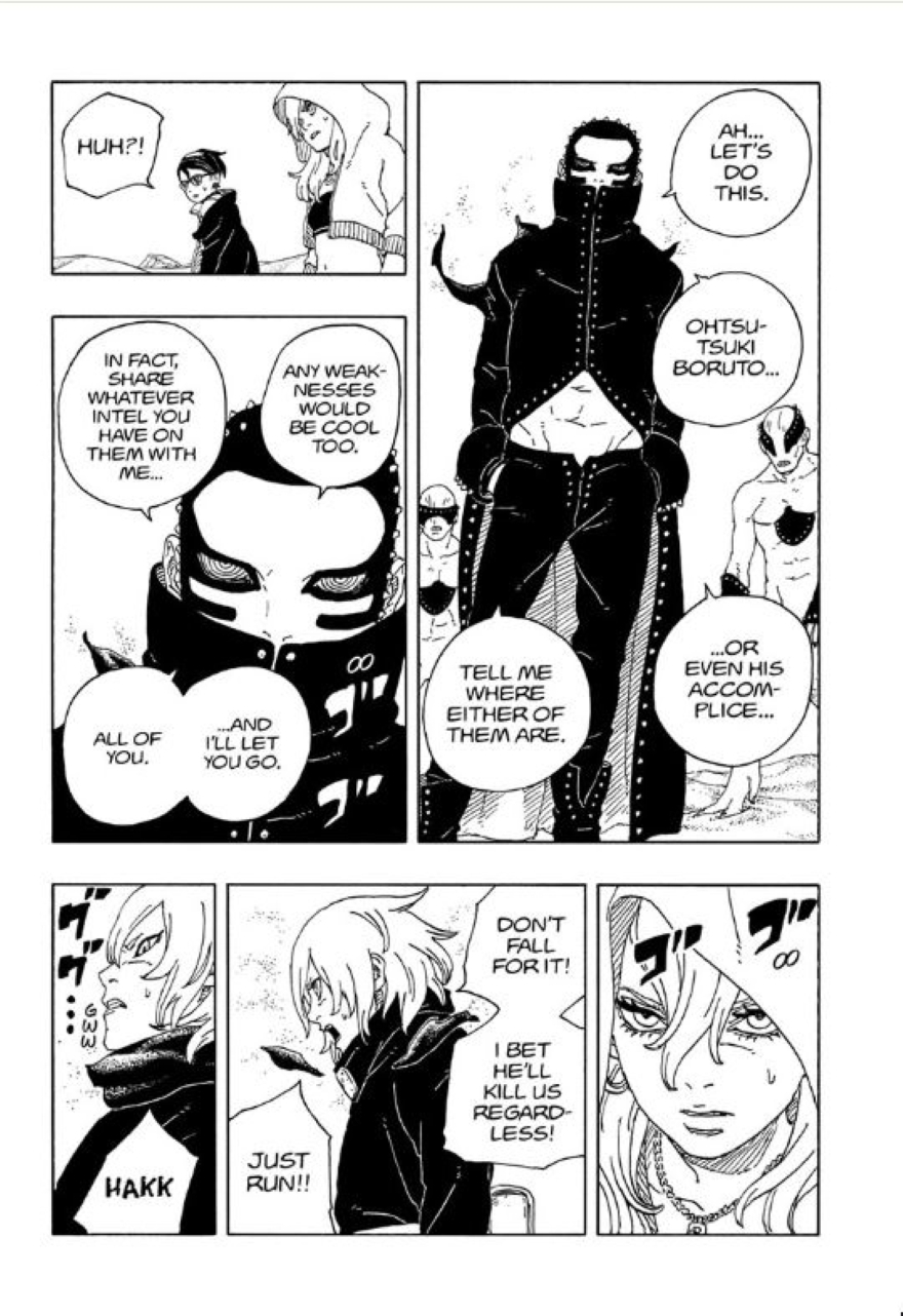 Spoiler Boruto chap 100