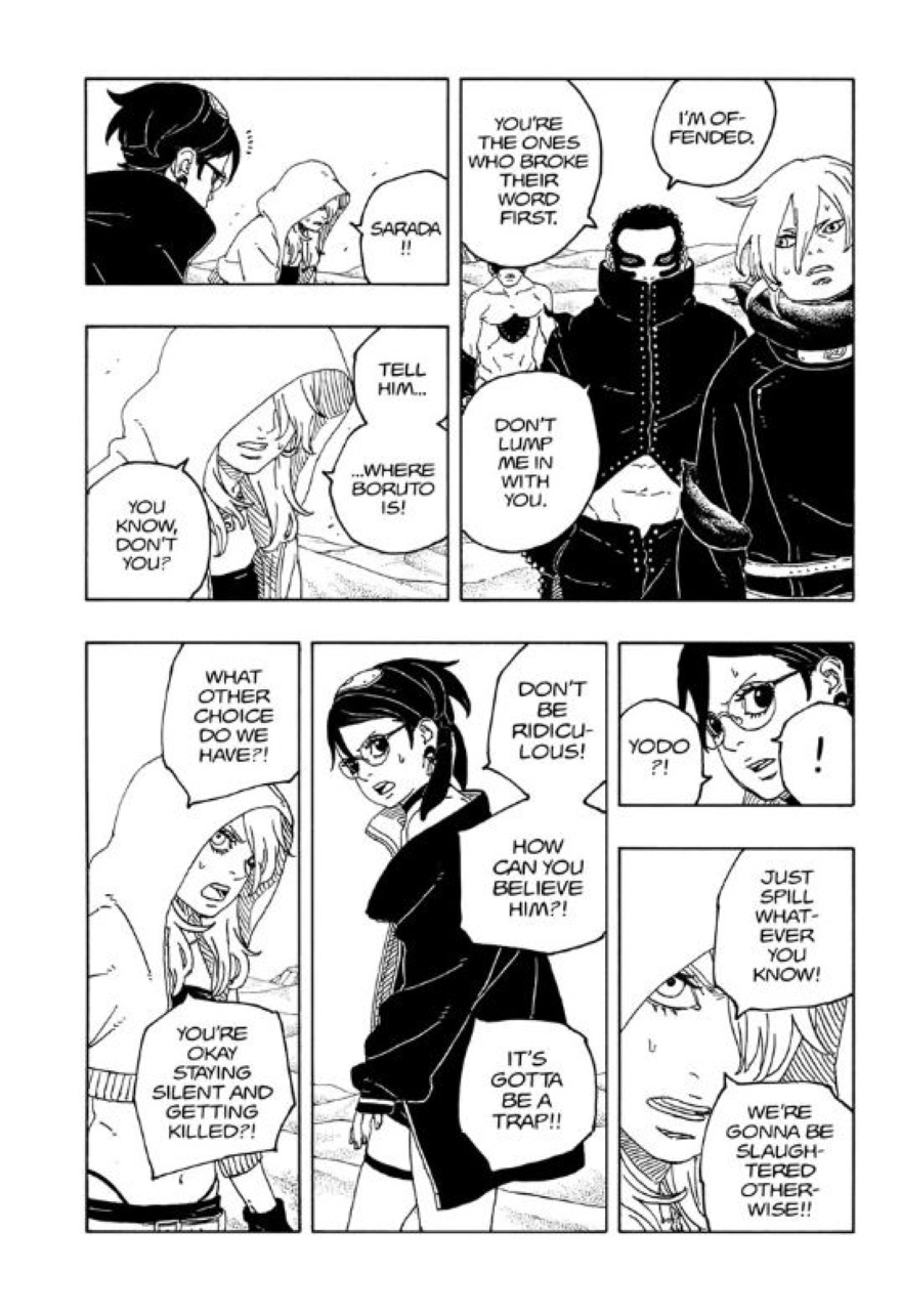 Spoiler Boruto chap 100