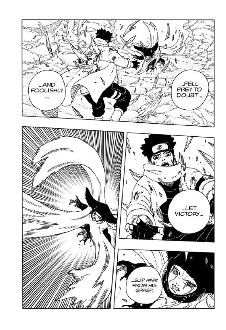 Spoiler Boruto chap 100