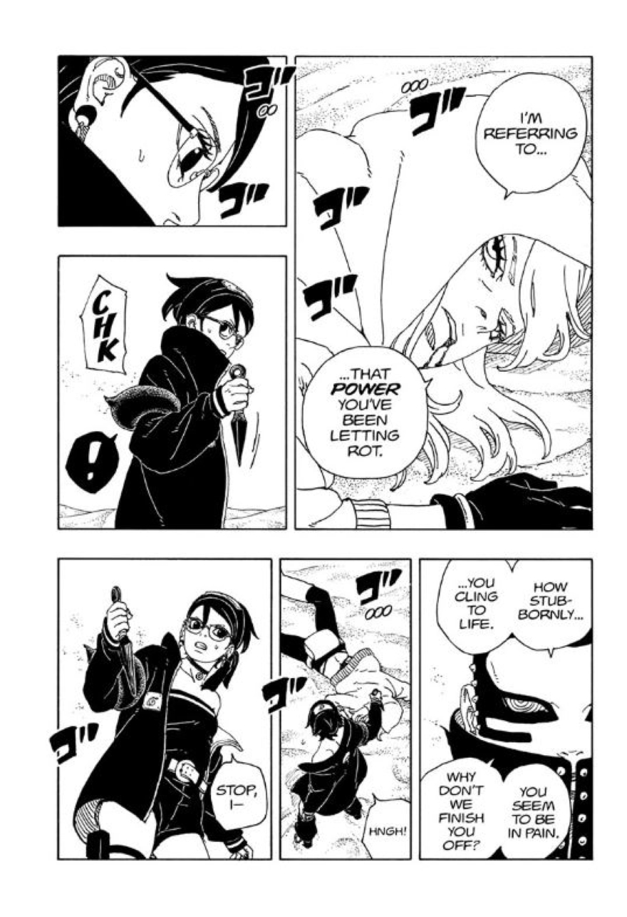 Spoiler Boruto chap 100