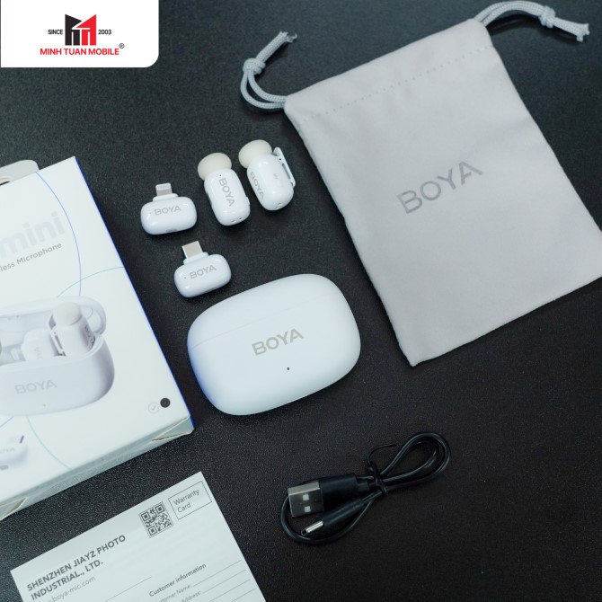 Micro không dây Boya Mini 13 (Case)