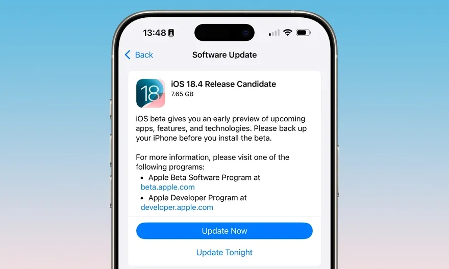 Nhiều iPhone không thể cài iOS 18.4 RC, xử lý ra sao