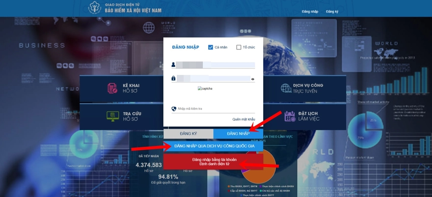 Cách cập nhật số CCCD cho tài khoản BHXH