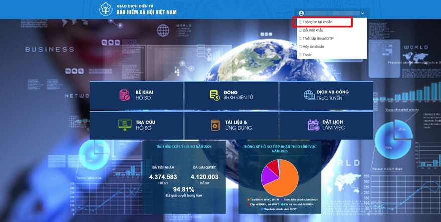 Cách cập nhật số CCCD cho tài khoản BHXH
