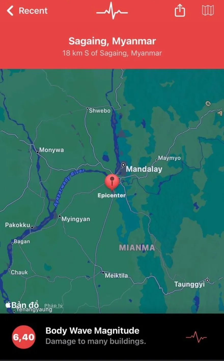 Cách dùng ứng dụng cảnh báo động đất trên điện thoại