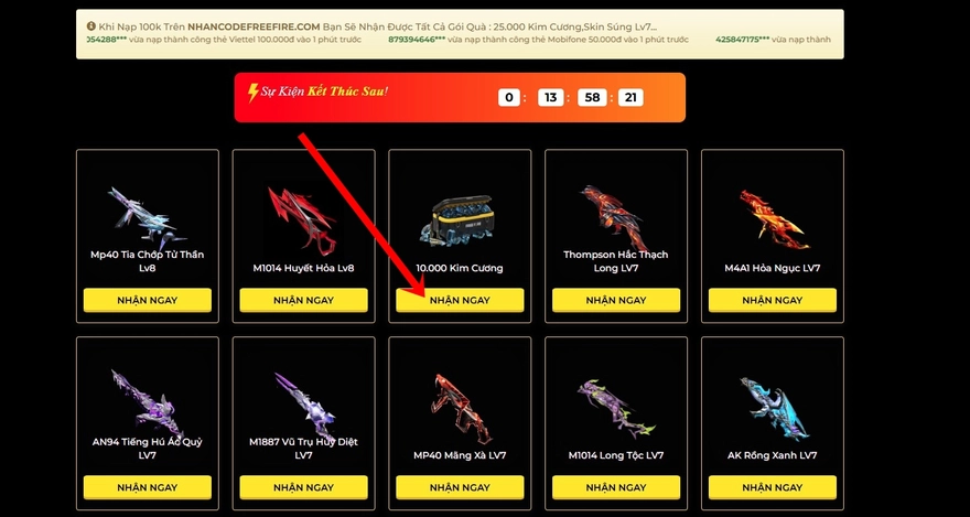 Trang nhận code Free Fire miễn phí có thật sự đáng tin?