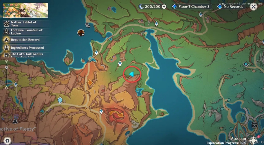 vị trí của Saurian Urubamba Genshin Impact 5.5