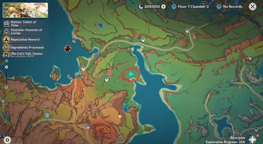 vị trí của Saurian Urubamba Genshin Impact 5.5