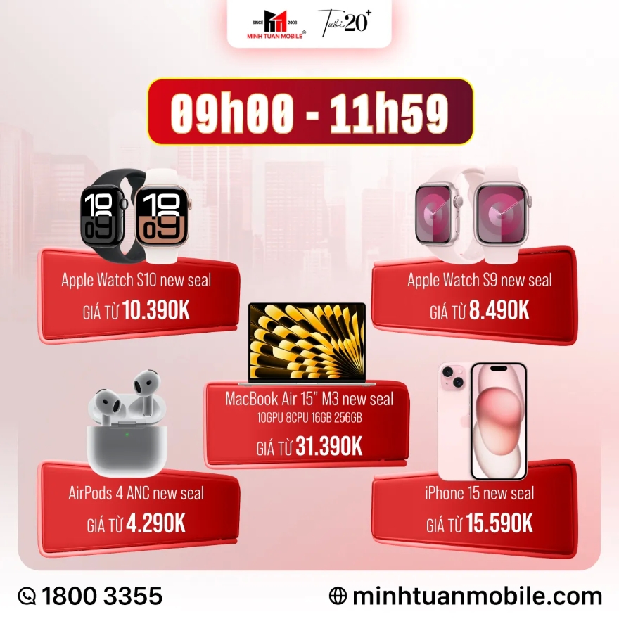 Deal thật giảm to mừng Giỗ Tổ tại Minh Tuấn Mobile