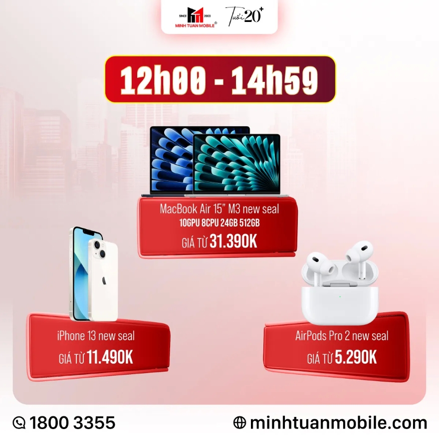 Deal thật giảm to mừng Giỗ Tổ tại Minh Tuấn Mobile