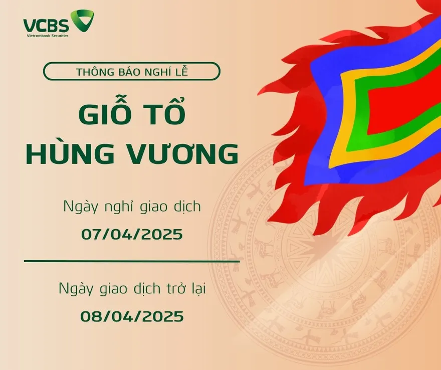Lịch hoạt động ngân hàng dịp lễ Giỗ tổ Hùng Vương 2025