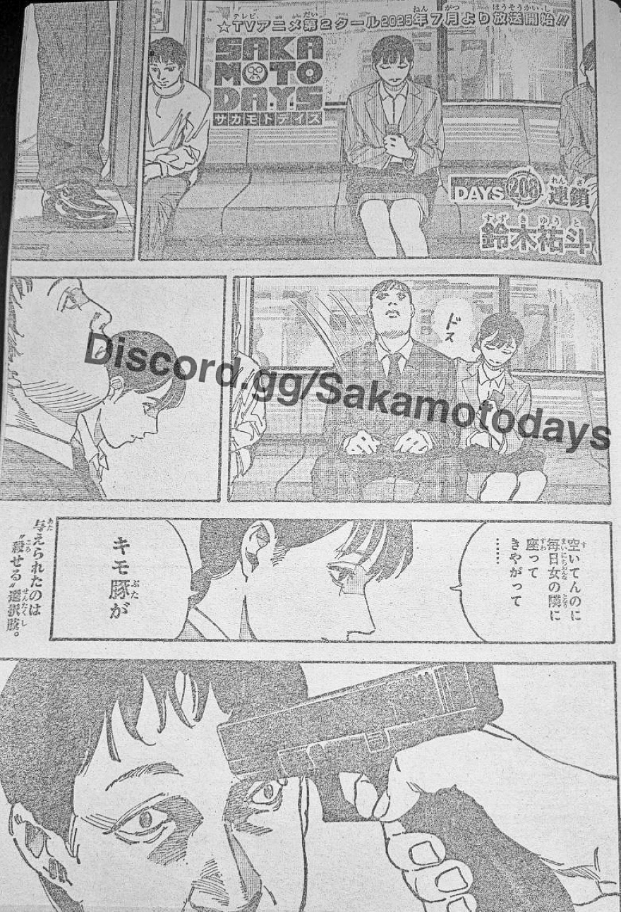 Spoiler Sakamoto Days chap 208