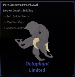 Làm thế nào để bắt Octophant trong Fisch