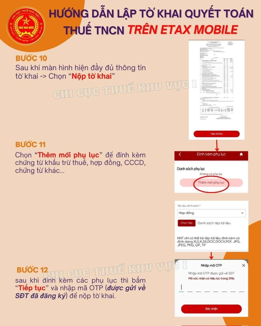 Hướng dẫn quyết toán thuế qua điện thoại