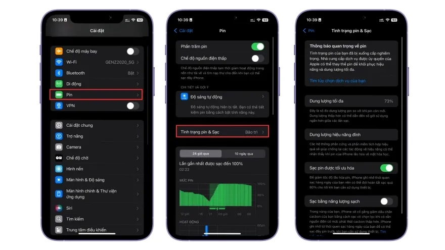 Khắc phục tình trạng pin iPhone hao pin nhanh