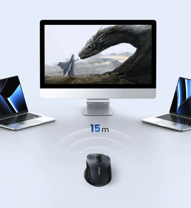 Chuột máy tính công thái học không dây Ugreen MU006