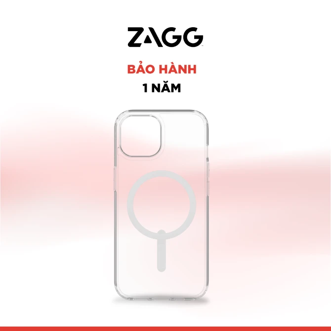 Ốp lưng Magsafe iPhone 16e/15/14/13 ZAGG Crystal Palace Lite Snap
