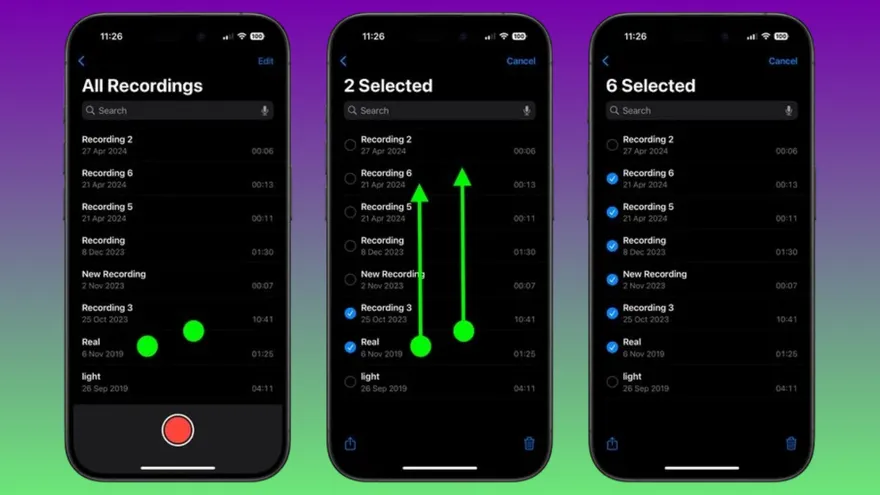Mẹo chọn nhanh nhiều file trên iPhone chỉ với 2 ngón tay