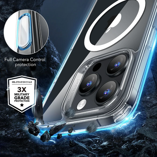 Ốp lưng Magsafe iPhone 16 Pro ESR Classic Hybrid HaloLock (Camera Control)