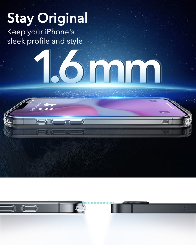 Ốp lưng Magsafe iPhone 16e ESR Classic Hybrid HaloLock (Camera Control)