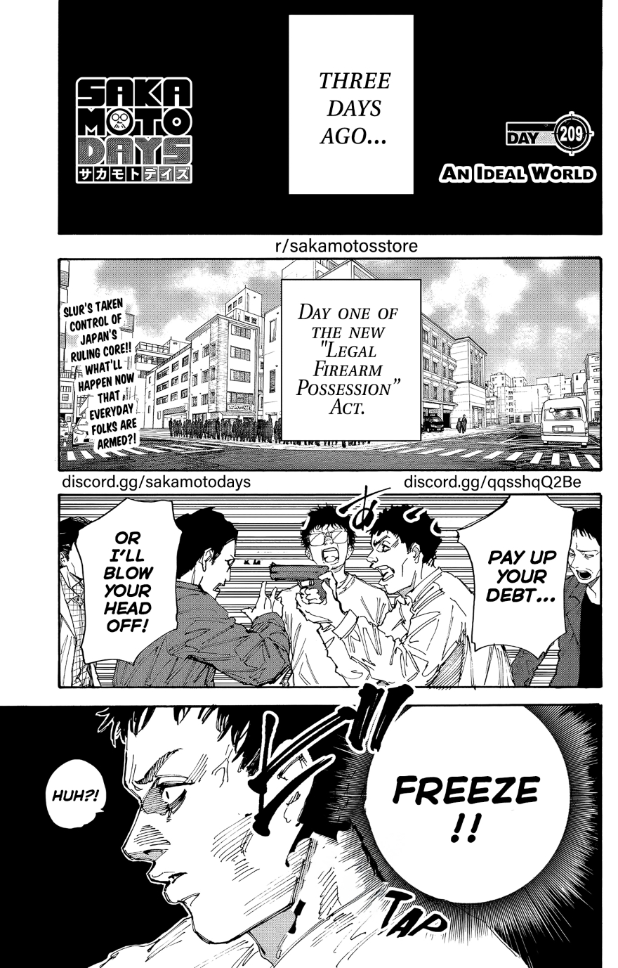 Spoiler Sakamoto Days chap 209