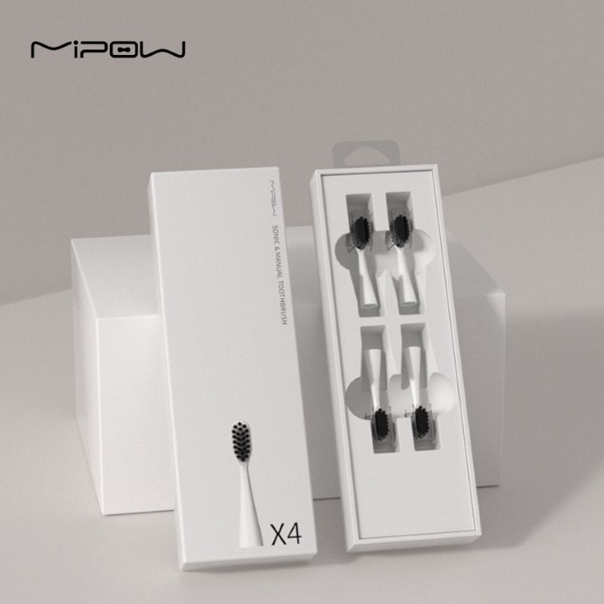 Bộ 4 đầu bàn chải Mipow I3 Plus Ultrasonic Toothbrush Travel Edition CI-900-YST