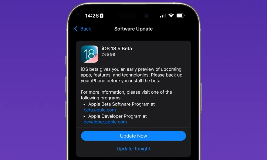  iOS 18.5 khi nào ra mắt chính thức?