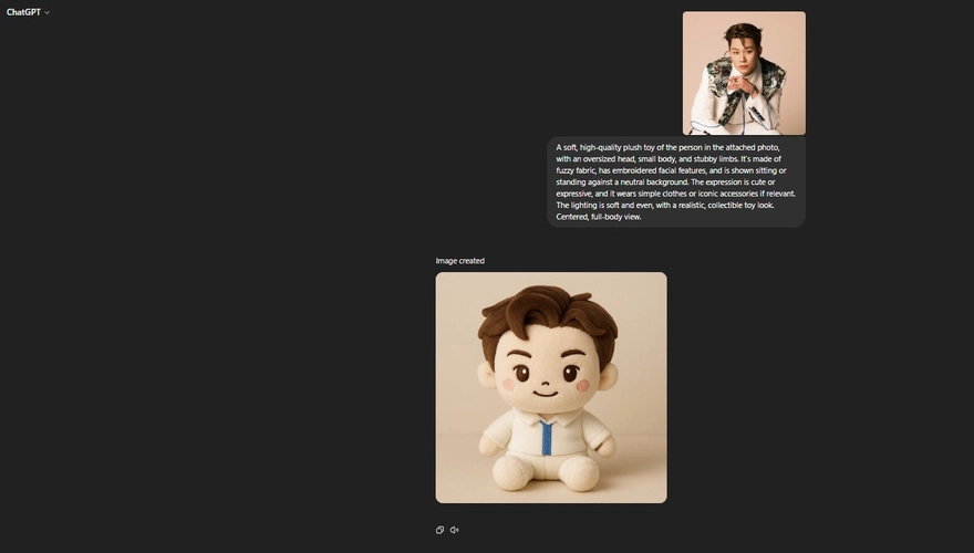 Cách tạo ảnh gấu bông cá nhân bằng ChatGPT