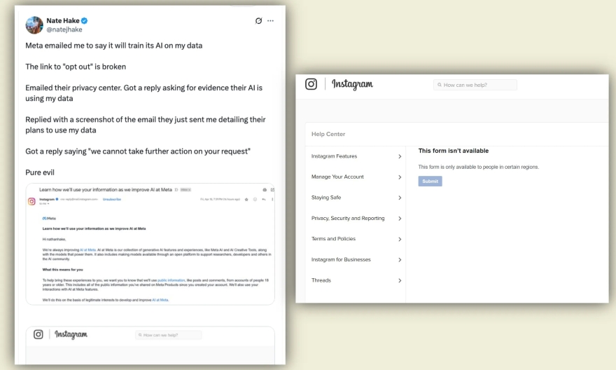 Meta âm thầm dùng dữ liệu Instagram, Facebook cho AI