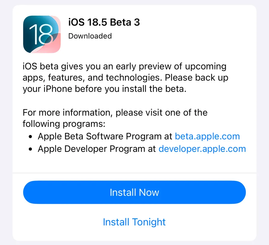 Có gì mới trong iOS 18.5 Beta 3