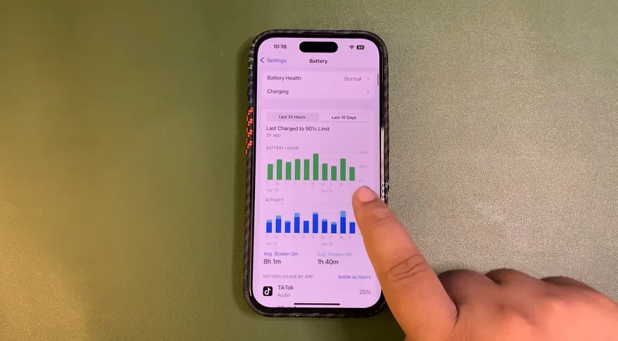 Đánh giá thời lượng pin iOS 18.5 Beta 3 sau 3 ngày sử dụng