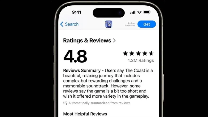 iOS 18.4: Giải thích tính năng AI mới của App Store