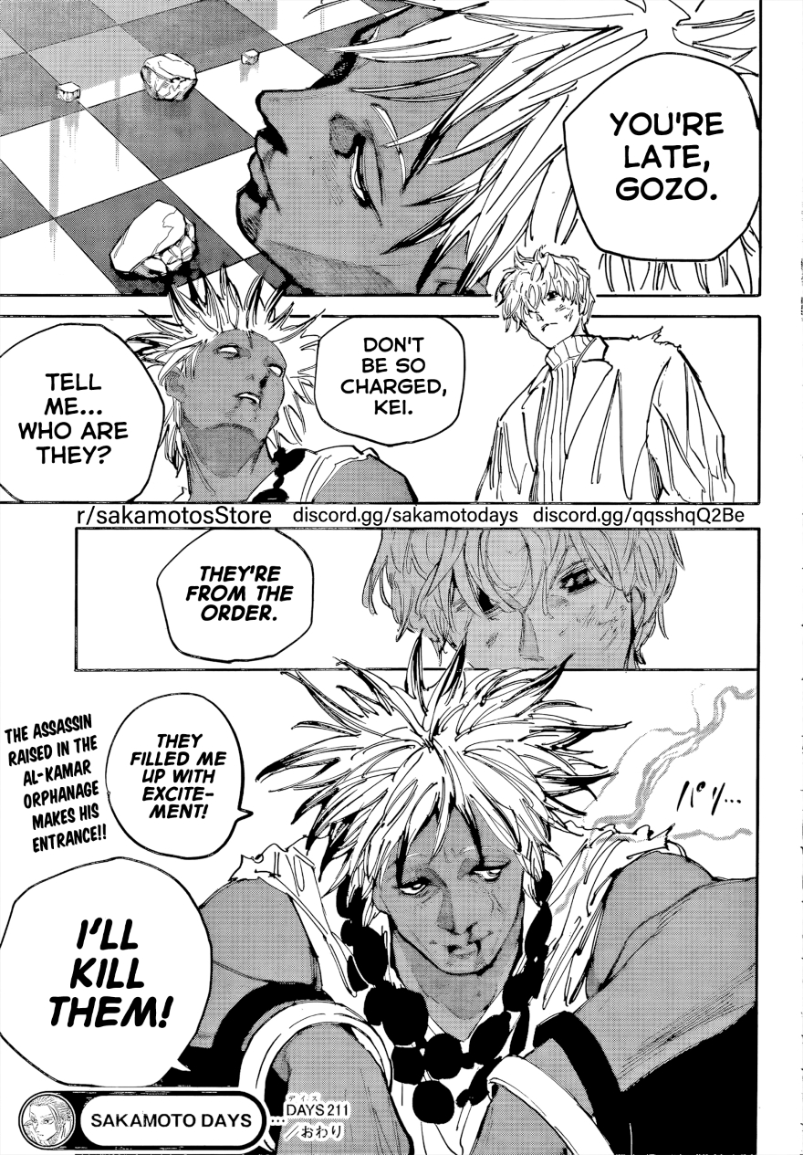 Spoiler Sakamoto Days chap 211