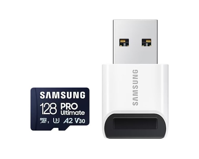 Thẻ nhớ MicroSD Samsung PRO Ultimate UHS-I 128GB kèm đầu đọc 3.0 upto 200MB/s (MB-MY128SB/WW)