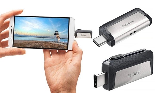 USB 3.1 OTG Sandisk Ultra Dual Type-C SDDDC2 256GB 150MB/s (SDDDC2-256G-G46)