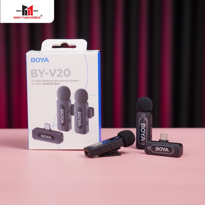 Micro không dây Boya BY-V20 v2.0