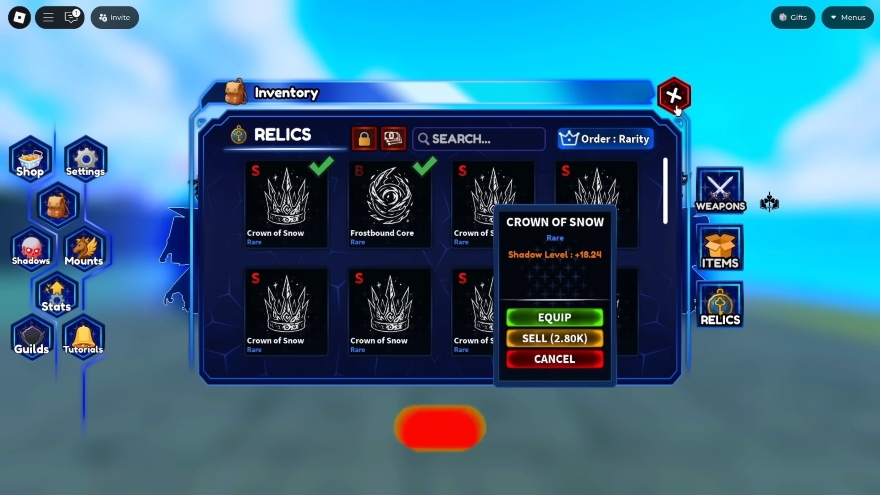 Bí kíp farm boss Winter Raid cực đỉnh trong Arise Crossover