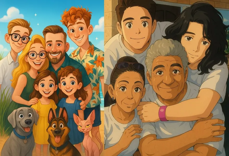 Cách tạo ảnh gia đình hoạt hình bằng ChatGPT