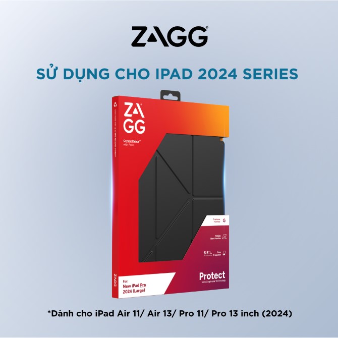 Bao da iPad Air 11 inch (Air 7/6/5/4) ZAGG Crystal Palace Folio