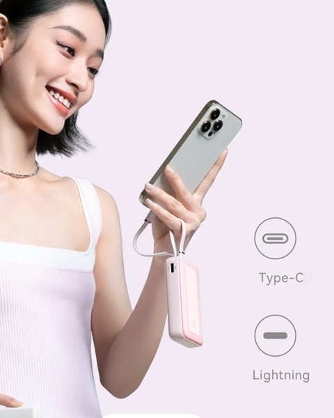 Pin sạc dự phòng Anker Zolo 10.000 mAh 30W tích hợp 2 cáp sạc
