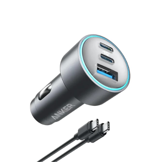 Tẩu sạc Oto 3 cổng Anker 535 65W