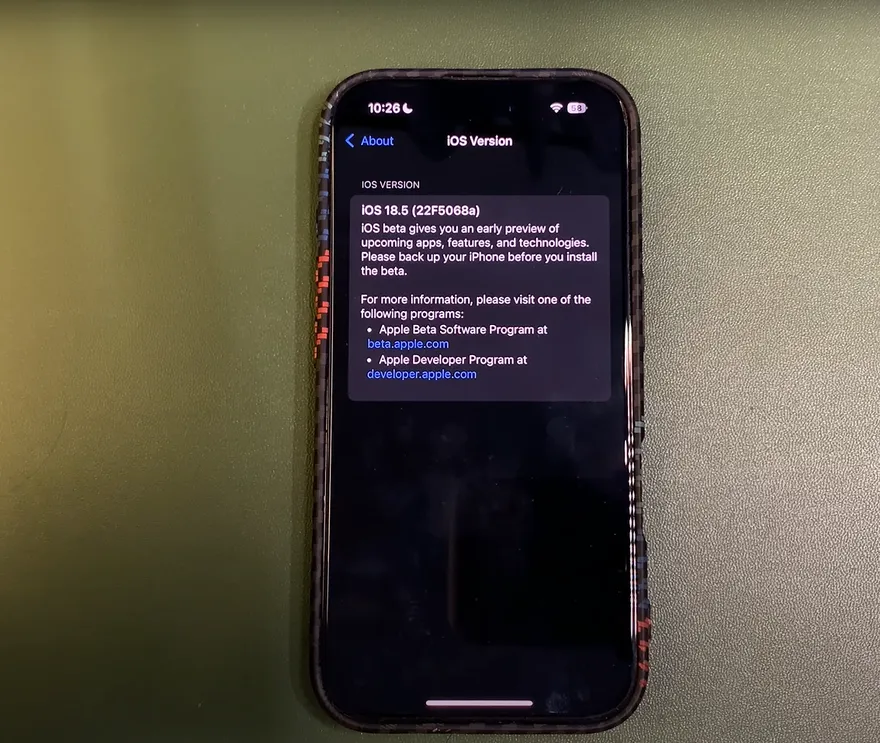 Các tính năng mới và ngày ra mắt của iOS 18.5 RC