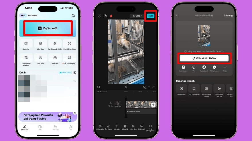 Cách lưu video CapCut về máy không dính logo
