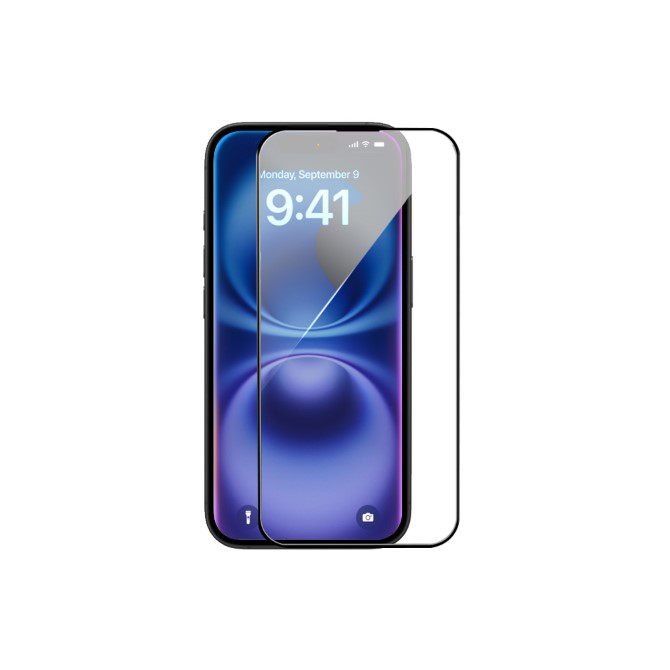 Cường lực chống vân tay iPhone 16 Plus/15 Plus Mipow Kingbull HD Premium Silk