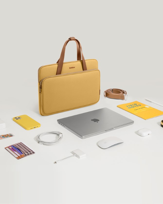Túi đeo chéo MacBook 14 inch Tomtoc Premium The Her Shoulder Bag