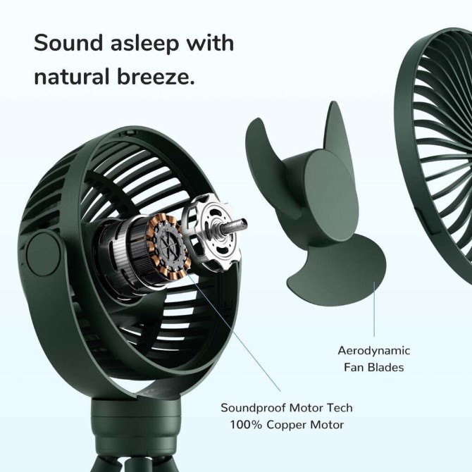 Quạt kẹp đa năng JisuLife Mini FA40 4000mAh