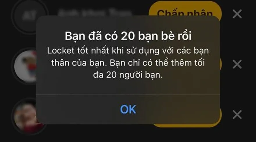 Cách kết bạn Locket trên 20 người 