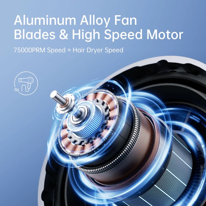 Quạt cầm tay cao cấp JisuLife Ultra1 FA55 18W 9000 mAh